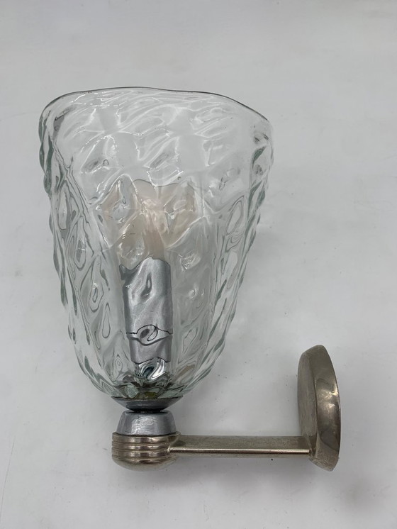 Image 1 of Enkele wandlamp, Murano wandlampen toegeschreven aan Barovier
