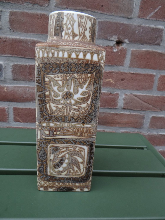 Vintage Royal Copenhagen Baca Fajance Vase 719/3259 Design by Nils Thorsson H22cm Denmark – Ceramic (photo 8 of 10)