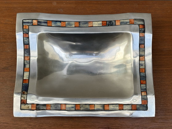 Image 1 of cuenco decorativo de acero inoxidable