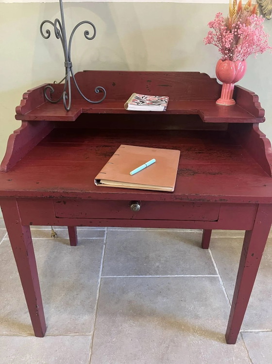 Escritorio antiguo de roble con niveles – Wood (photo 4 of 19)