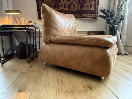 Image 1 of Luxuriöser Ledersessel – Europäisches Design (ca. 2000)