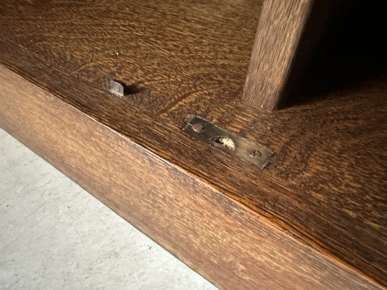 Image 1 of Vitrine Art déco d'origine - chêne