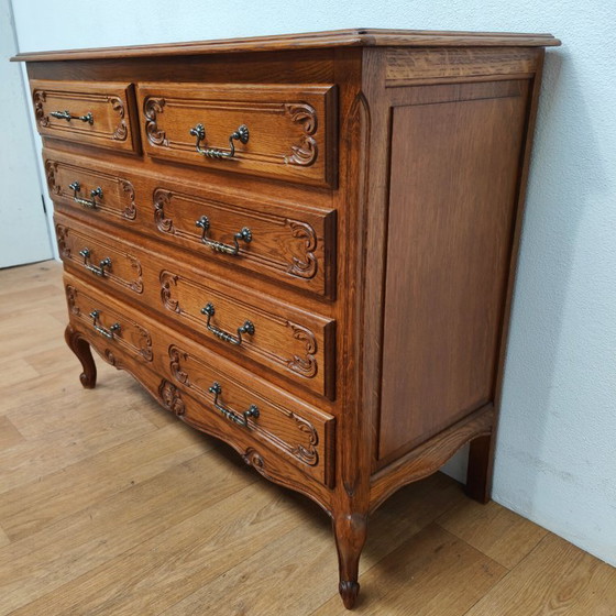 Image 1 of Vintage houten commode ladekastje dressoir ladekast badkamermeubel