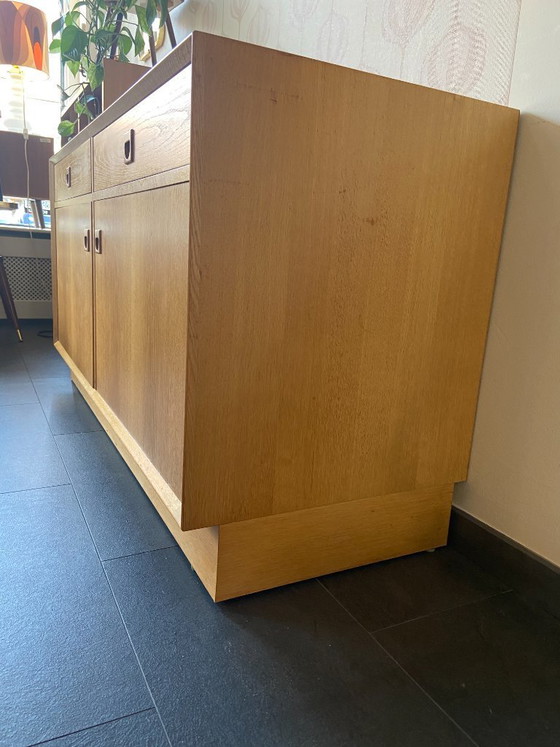 Image 1 of Vintage Danish oak wall cabinet/sideboard by Brouer Møbler