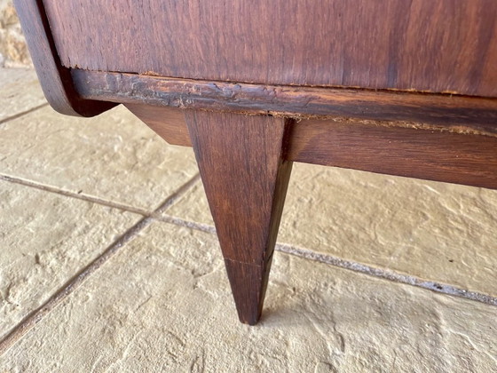 Image 1 of Cómoda de roble de mediados de siglo con cinco cajones, década de 1950