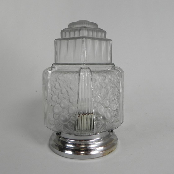 Image 1 of Plafonnier Art Déco, modèle gratte-ciel, Muller Frères par Francis Hubert, années 1930