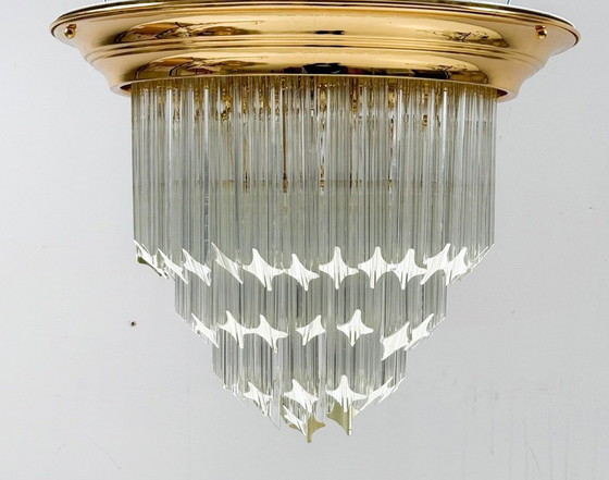 Image 1 of Ceiling light/lamp by Paolo Venini, Asta Quadrilobo, Murano glass, Italy, 1960s