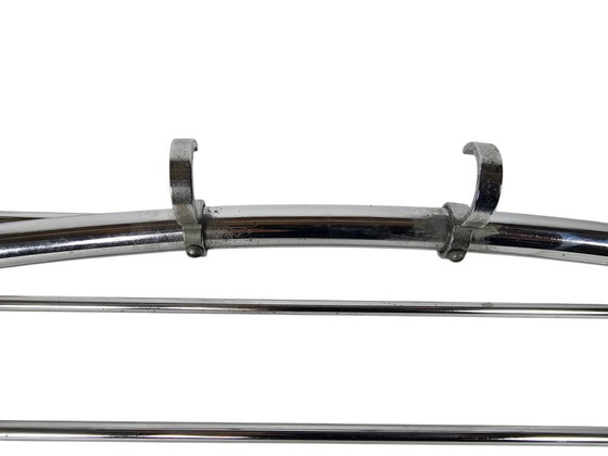 Image 1 of Design néerlandais - Art déco - Style Gispen - porte-manteau mural - chromé - années 30