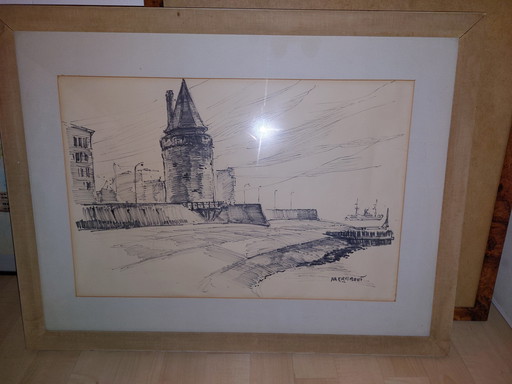 Kohlezeichnung Naerebout Vlissingen