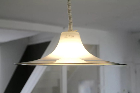 Image 1 of 2x Lampade a sospensione Cinea, Atelier Leucos, Fatte a mano a Murano, Design Giusto Toso