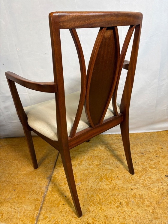 Image 1 of Set di 6 sedie da pranzo in teak vintage di metà secolo di GPlan, 1970