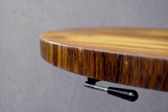 Image 1 of Vintage German Round Rosewood Coffee Table from Ilse Möbel, 1970s