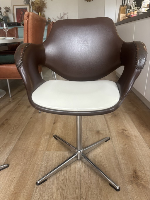 2 chaises de tabac – draaistoelen, Metal, Chrome (photo 2 of 6)