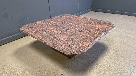 Image 1 of Grote vintage granieten salontafel van Belgochrom, jaren 80.