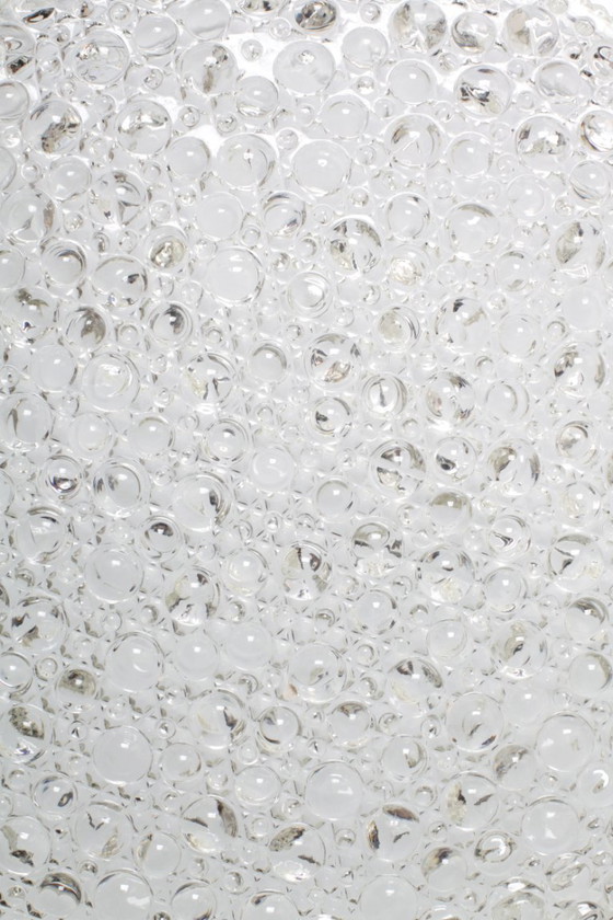 Image 1 of Große, antike Obstschale aus Pressglas / Seltenes, klares Glas-Mittelstück / Italien / 1970er Jahre