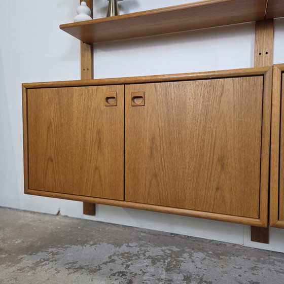 Image 1 of Vintage Danish teak wall system 1960s bookcase Danish