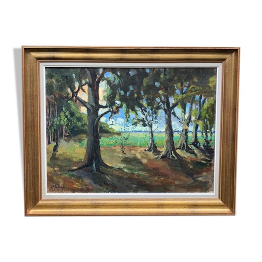 Painting "Summer Forest" – schilderijen tekeningen, Canvas