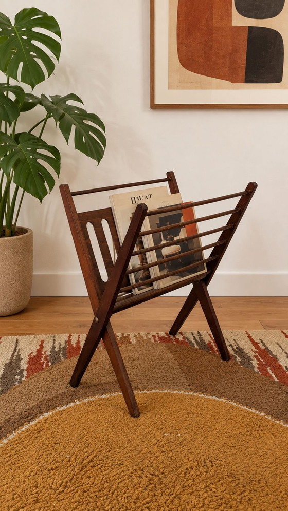 CEES BRAAKMAN Magazine rack for Pastoe, vintage – Wood (photo 5 of 5)