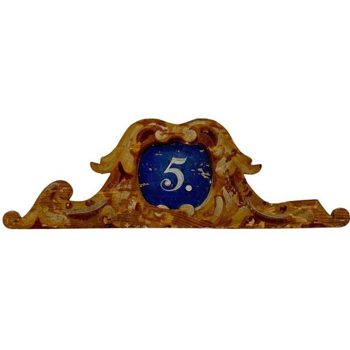 Panneau de fête foraine vintage en bois n° 5