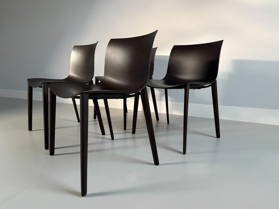 Image 1 of 4 Arper Catifa 53 design stoelen hout Wengé