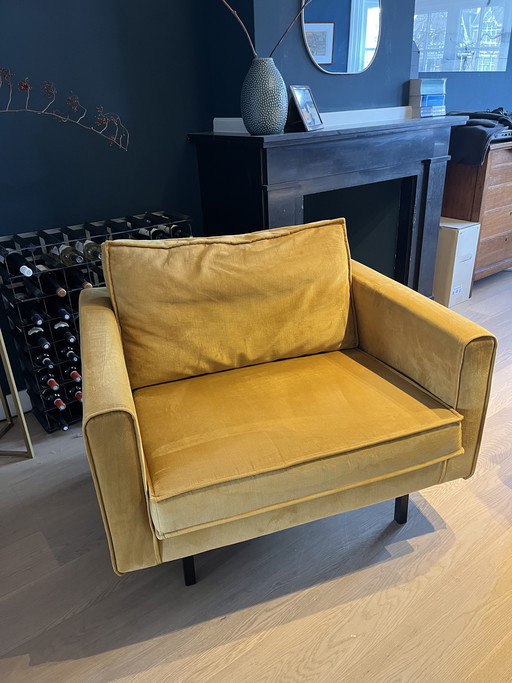 Sissy-boy velluto Loveseat okergeel 