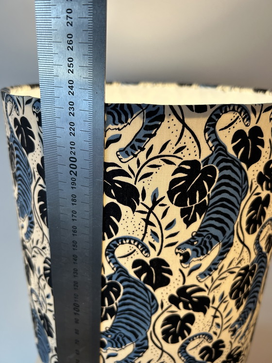 Image 1 of Wireless balcony lamp - upcycled unique piece with tiger shade