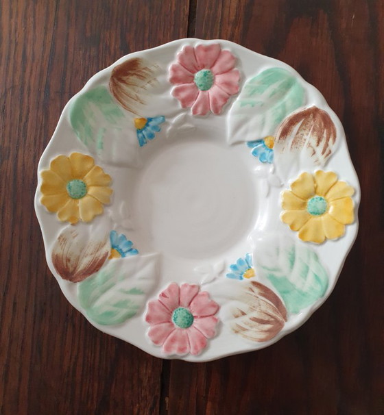 Image 1 of Ovale Platte mit 4 Obst- oder Kuchentellern