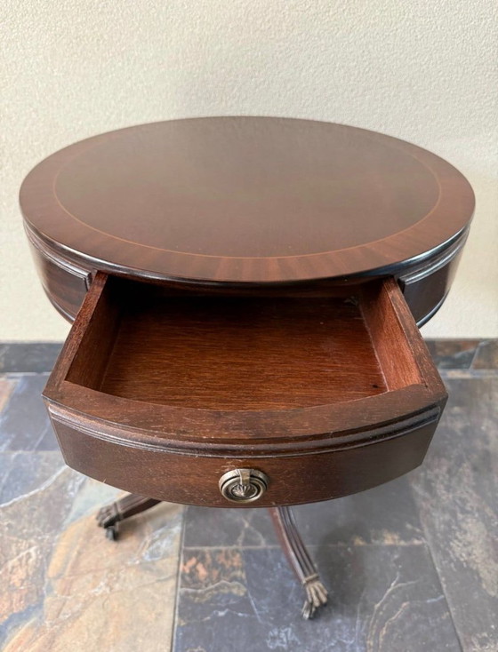 Bijzettafel Drumtafel Drum Table – Wood, Metal (photo 3 of 5)