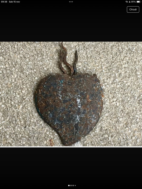 Image 1 of Ex voto antico in ferro battuto  (XVIII-XIX sec.)