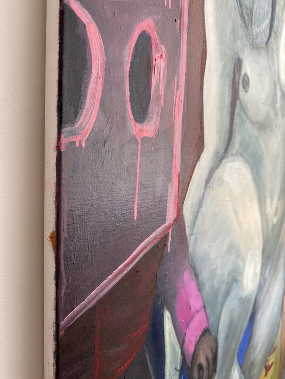 Image 1 of Le grand art : la peinture à l'huile "fatiguée de courir après".