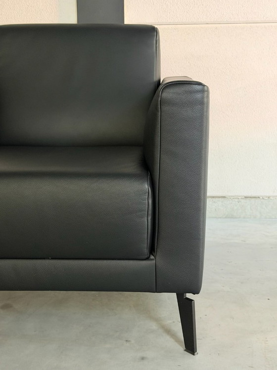 Rolf Benz Freistil 141 Armchair - as new – polished steel, Leather (photo 9 of 12)