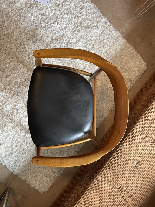 Illum Wikkelso Teak Fauteuil avec accoudoirs