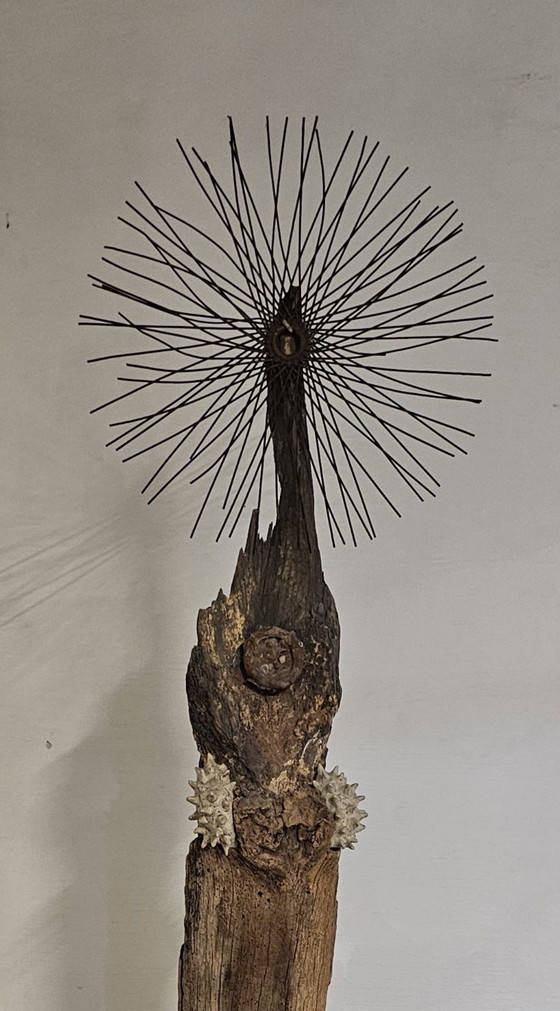 Soul of the Sea - 2.10m Large Driftwood Sculpture / Maritime Guardian – Metal (photo 4 of 5)