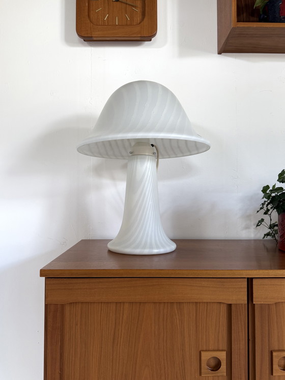 Image 1 of Lampe champignon zèbre XL vintage, Peill & Putzler '70