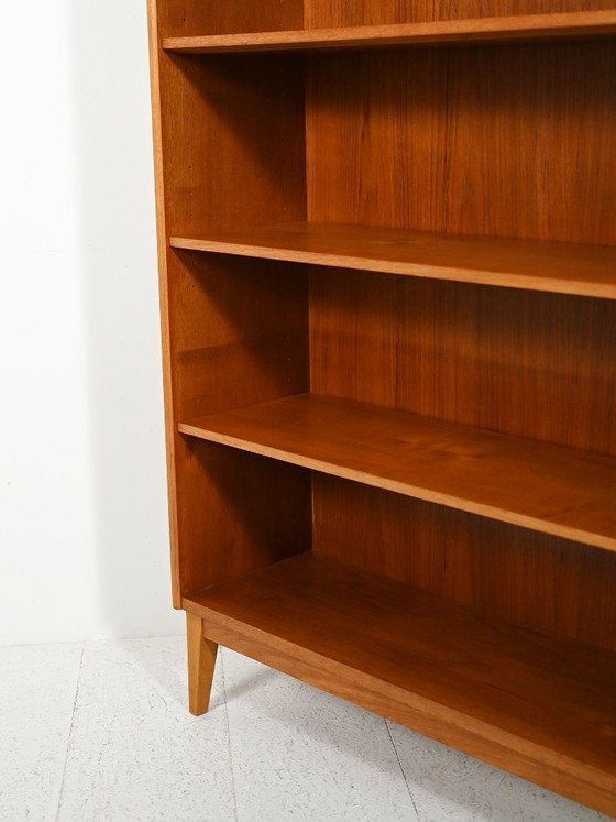 Image 1 of Skandinavisches Teakholz-Bücherregal von Ferdinand Lundquist, 1960er Jahre