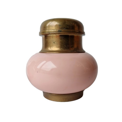 Vintage brass salt and pepper set