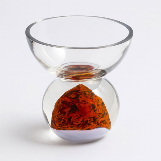 Mid-Century Decorative Glass Piece, 1970s