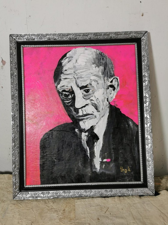 Image 1 of Portrait Karl Valentin Kunst Gemälde Pop Art