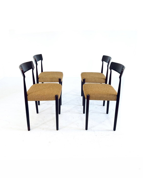 Image 1 of 4x Gerestaureerde Vintage Stoel ‘60