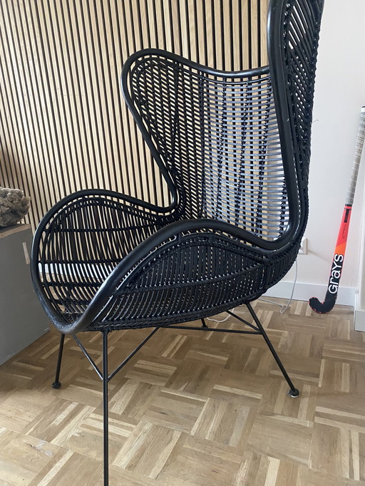 Sedia a uovo Rotan Hkliving