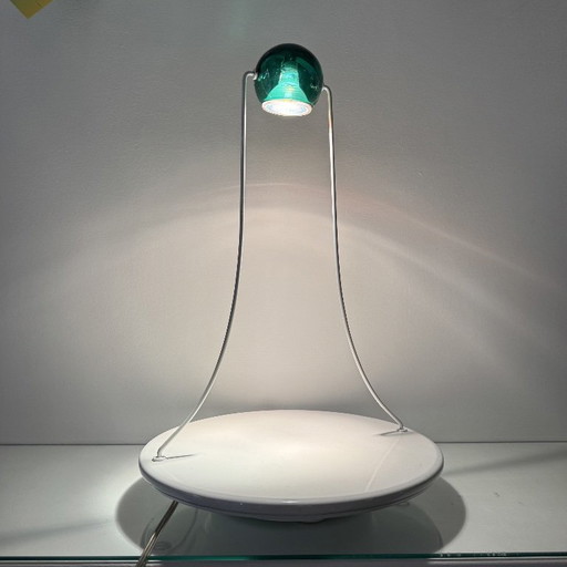 Skipper Table Lamp Gemma in Granite and Green Plexiglass Design 1980's – tafellampen, Metal (photo 2 of 8)