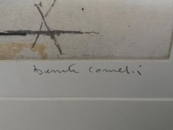 Abstract Lithograph from Belgian artist Beniti CORNELIS – Lithographs & prints, Wood, Glass (photo 3 of 9)