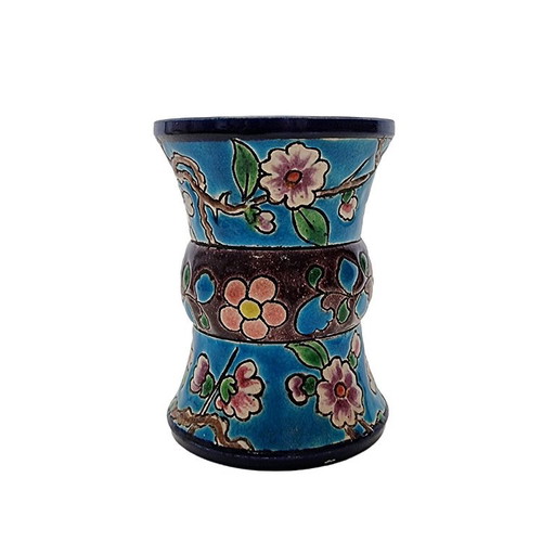 Antiker Longwy Streichholzhalter im Jugendstil – decoratieve objecten, Ceramic