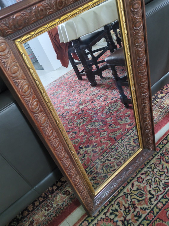 Image 1 of Specchio vintage in legno massello fatto a mano – stile barocco/classico