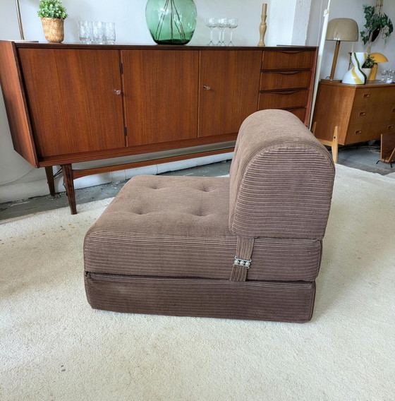 Poltrona letto vintage Ikea, velluto a coste marrone – Poltrone (photo 2 of 6)