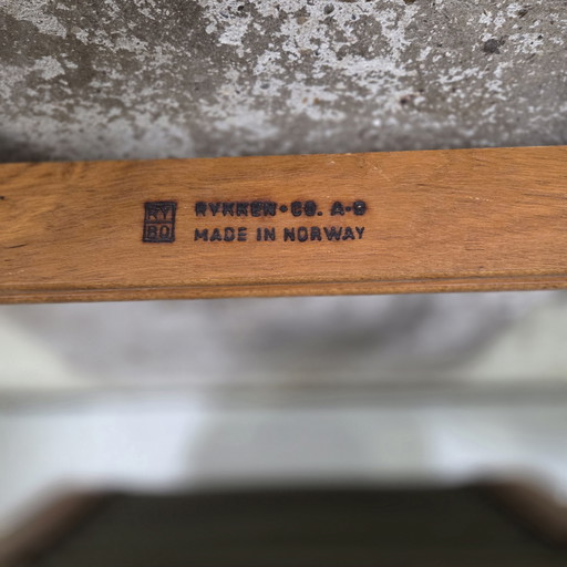 2x Silla Rybo Rykken Ry-Wing vintage años 60 escandinava