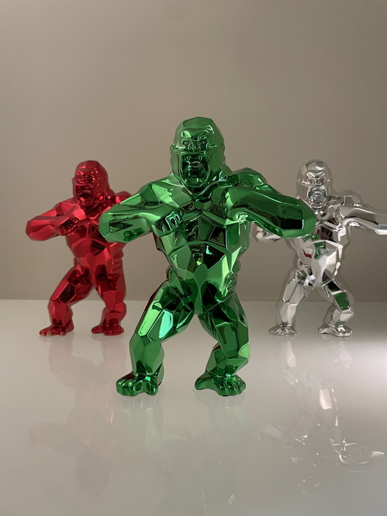 Image 1 of Statue d'art de Richard Orlinski : Kong Spirit Vert