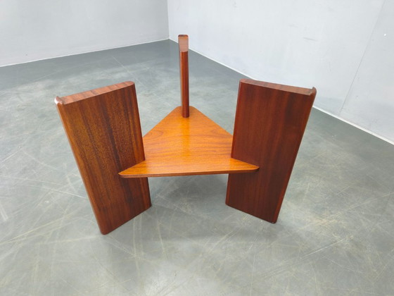 Image 1 of Danish Mid Century Teak Round Coffee Table, 1960s