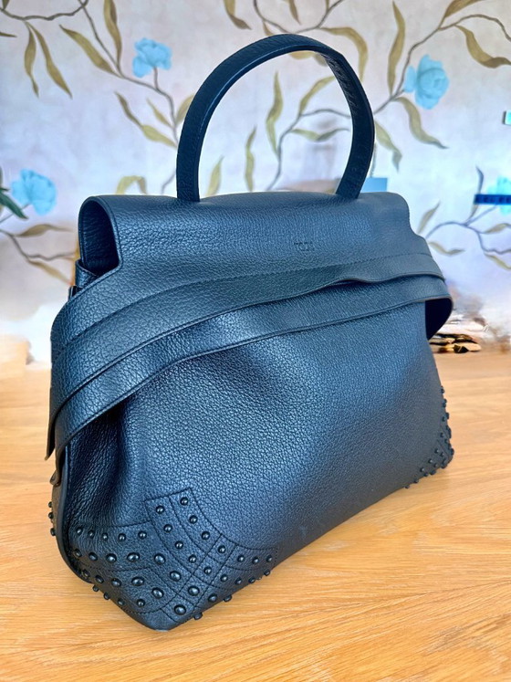 Schwarze Tod's Wave Handtasche – Henkeltaschen, Leather, Calfskin (photo 8 of 13)