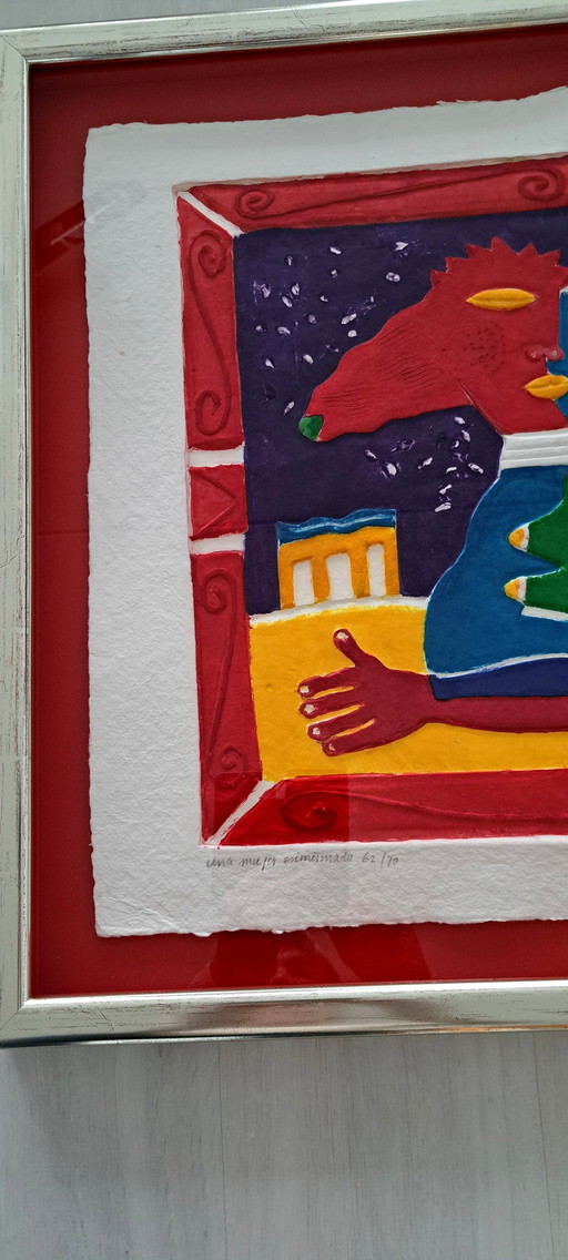 Clemens Briels Aquagravure Una Mujer Esimismada